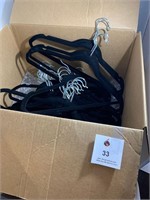 Box of coat hangers