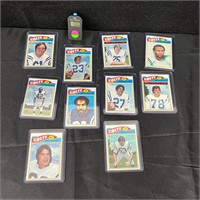 1977 Topps Football Card Lot w/ George Kunz