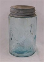 Canning jars: Antique Root Mason w/ zinc lid -