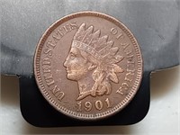 OF) 1901 full Liberty Indian Head cent