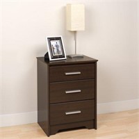 Edenvale 3 Drawer Espresso Nightstand