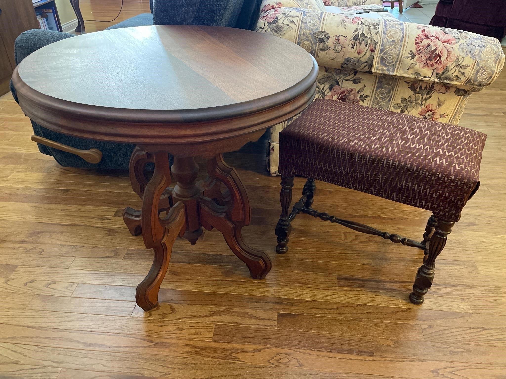 End table and stool