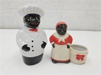 Uncle Henry Bell & Aunt Jemima Toothpick Holder