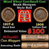 Lincoln Wheat Cent 1c Mixed Roll Orig Brandt McDon