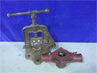 pipe threader and vise