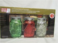 *NIB Set of 3 Coloured / Lighted Jars