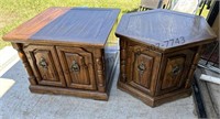 2 End Tables with Storage