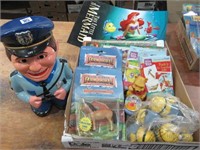 Plastic Cookie Jar & Misc Toys