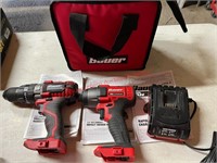 Bauer Hammer Drill & Impact Driver