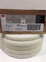 3M 5PCS FLOOR POLISHER PADS,13INCH