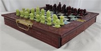 Vintage Colorful Asian Travel Chess set