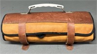 Knife Roll Leather Carrying Case