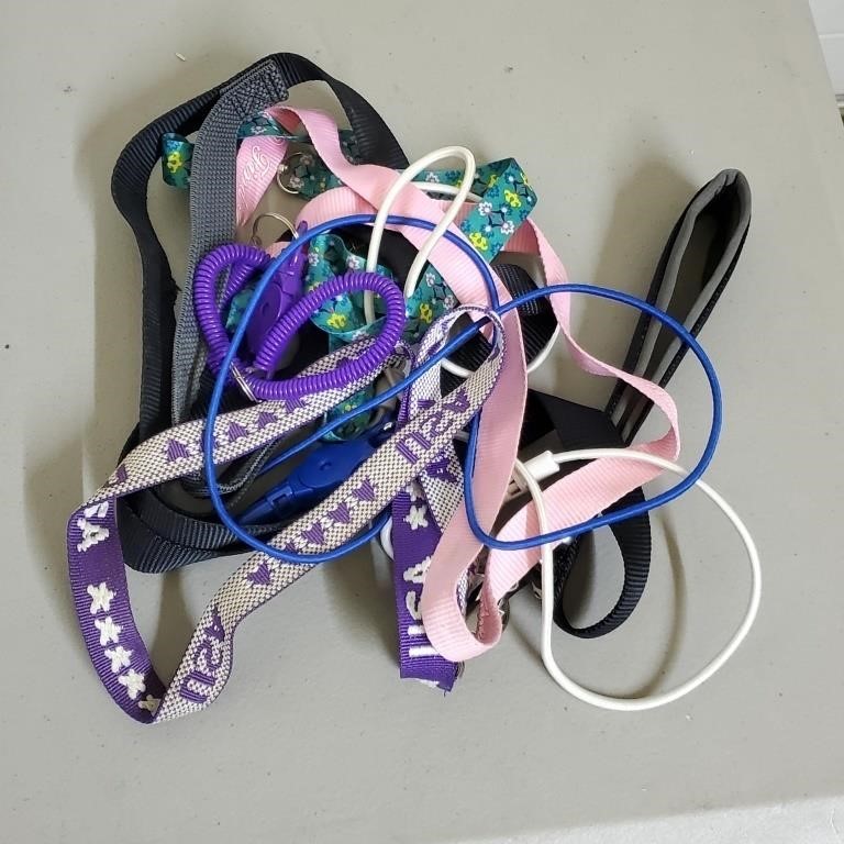 Bag of Assorted Dog Leashes