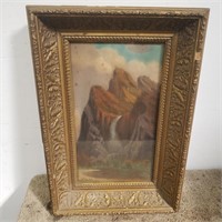 Early pastel mountain landscape