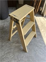 Painted wooden step ladder