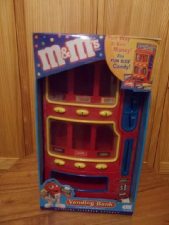 M & M VENDING BANK CANDY DISPENSER