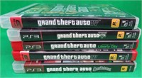 5x Sony PS3 Video Games Grand Theft Auto Variety