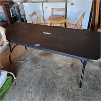Large Black Folding Table