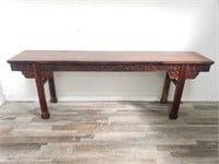Antique carved Asian altar table