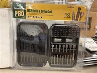 100 Pc HSS Drill & Drive Set