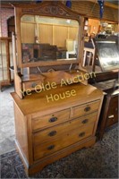 Victorian Pine Arts and Crafts Dresser