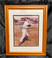 Ted Williams framed autographed photo with
