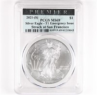 2021-(S) T1 Silver Eagle PCGS MS69