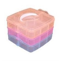 3 Layer Craft Organizer Box  5.91*5.91*5.12