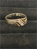 10k Men’s Gold Diamond Ring