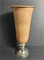 Copper Colored Metal Urn/Vase