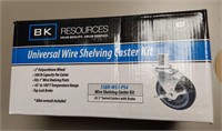 (4) 5in Wire Shelving Caster Wheels