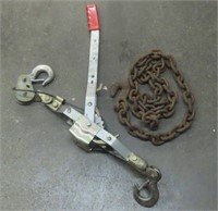 6ft. Log Chain w/1 Hook + Come Along