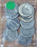 10 MIXED DATE NON-SILVER KENNEDY HALF DOLLARS