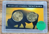 GOLD PLATED 2005 D&P JEFFERSON NICKELS