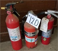 3 Fire Extinguishers-untested