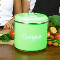 Lucky Family Green Countertop Compost 1.6Gal