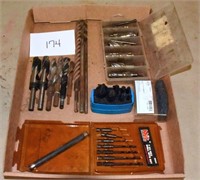 Drill Bits, Reamers, Counter sink set