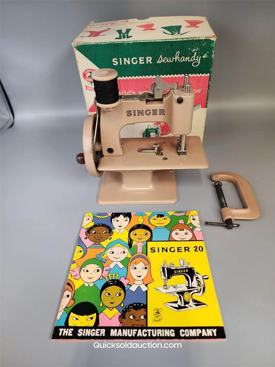 Children's Singer 20 Sewing Machine, Box, Booklet