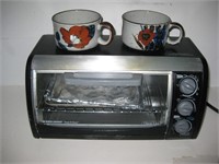 BLACK & DECKER TOASTER OVEN Clean w/soup bowls