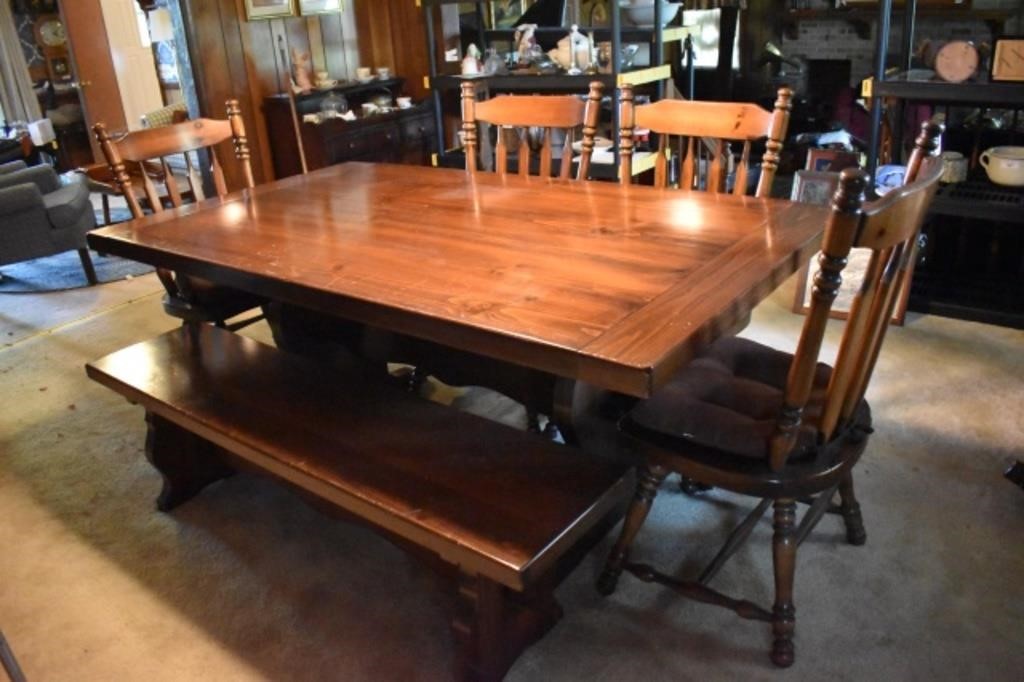 Dinette Set - table, 4 chairs and bench
