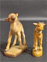 Two Anri Figurine Camel & Goat