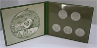 1979 Green Peace Dollar Coins Set