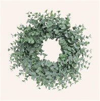 *Artificial Eucalyptus Wreath, 15in