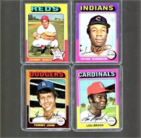 1975 Topps Cards: Johnny Bench, Frank Robinson,