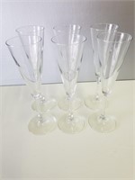 (6) Champagne Glasses