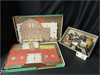 Antique Cardboard Farm Scene-40+ Pieces