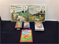 Vtg Winnie-the-Pooh Records, VHS Tapes, Book