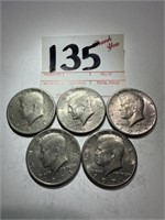 5 - 1971 Kennedy Half Dollar Coins