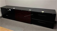 Lot of 3 - 2 Drawer Lateral File Cabinets