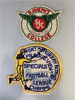 Two Old Jacket Patches St. Joseph's College & Fort